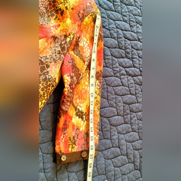 Vintage Trenz by Theresa Renz, Silk Blend Animal Print Jacket Size Small EUC - Picture 9 of 9